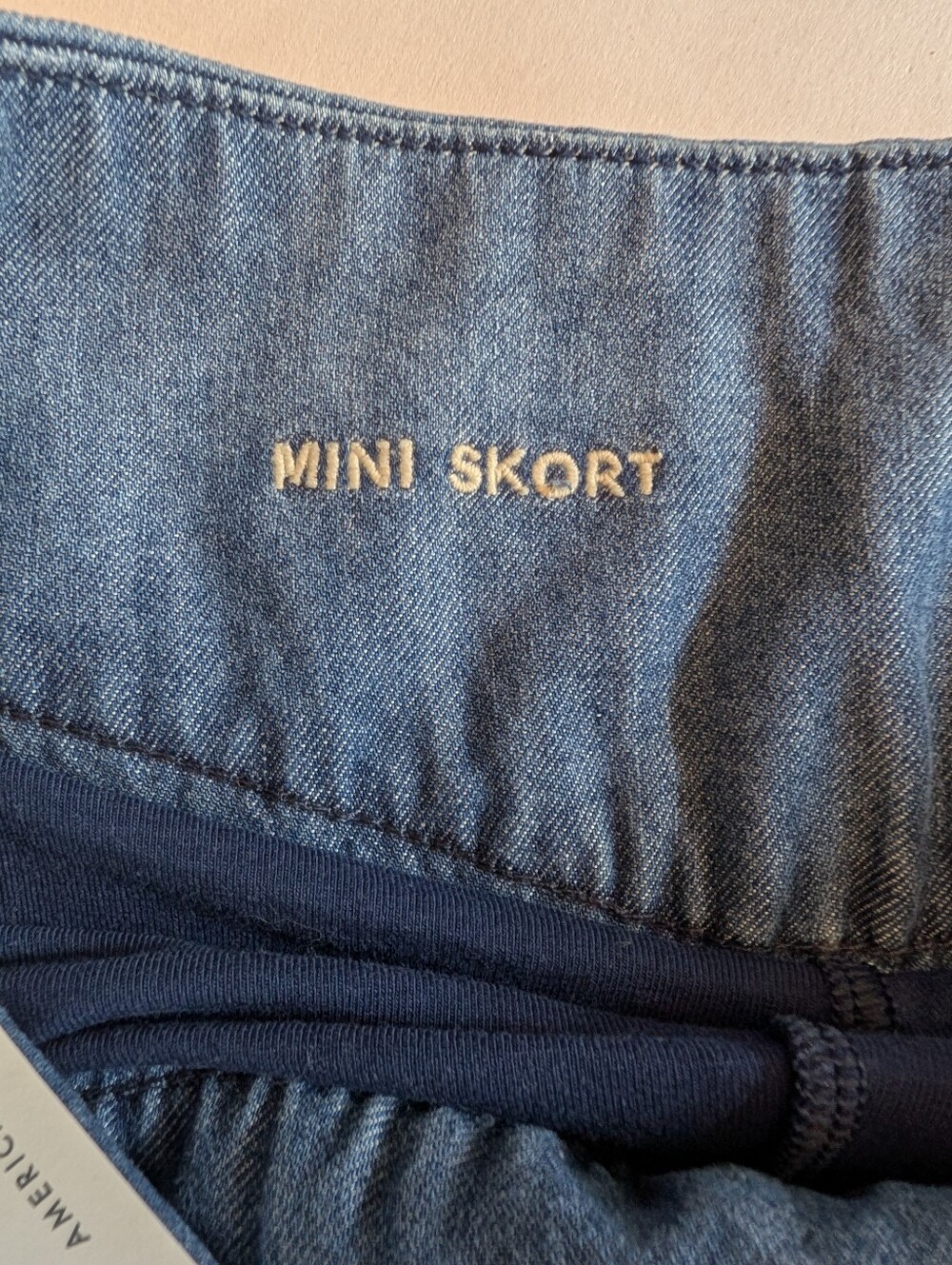 NWT American Eagle Womens Size 000 26" Denim Side Button Bubble Skort Mini - Picture 14 of 15